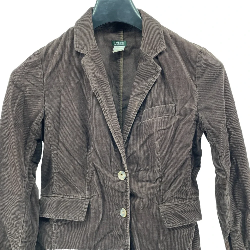 Vintage J Crew Corduroy Blazer Women's 6 Brown  Corp Retro‎ Hong Kong
